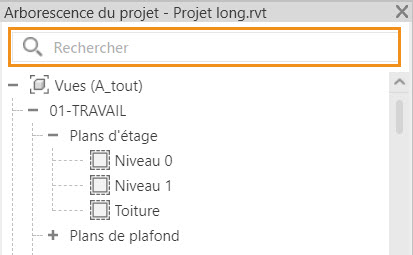 Revit rechercher arborescence